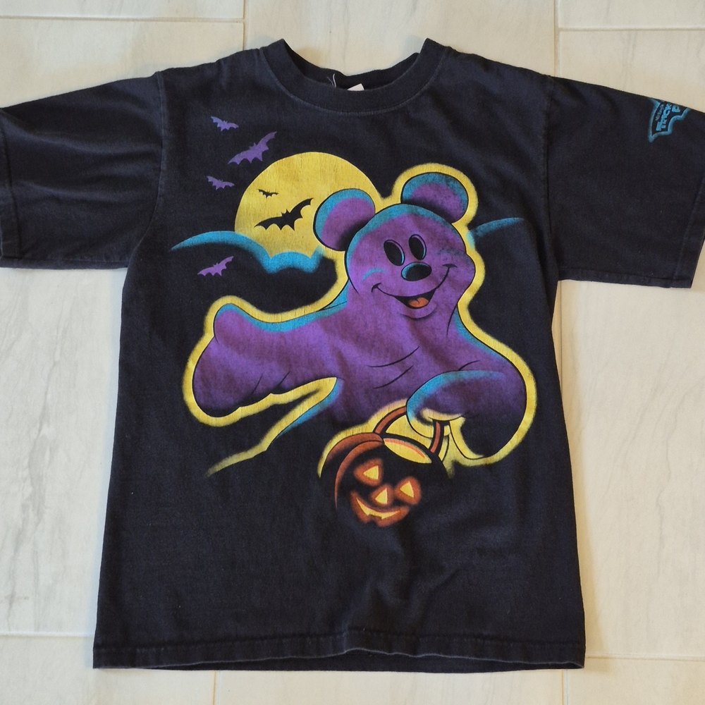 Authentic Disneyland Mickey Trick-Or-Treat Crew Neck T-shirt US Size S